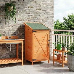 Abri de jardin Marron 59,5 x 56 x 113,5 cm Bois de Sapin Massif 647842647842