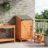 Abri de jardin Marron 59,5 x 56 x 113,5 cm Bois de Sapin Massif 647842647842