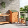 Abri de jardin Marron 59,5 x 56 x 113,5 cm Bois de Sapin Massif 647842647842