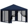 Abri de jardin avec parois 3 x 3 m Bleu Polyester et Acier 647846647846