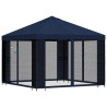 Abri de jardin avec parois 3 x 3 m Bleu Polyester et Acier 647846647846
