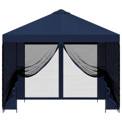 Abri de jardin avec parois 3 x 3 m Bleu Polyester et Acier 647846647846