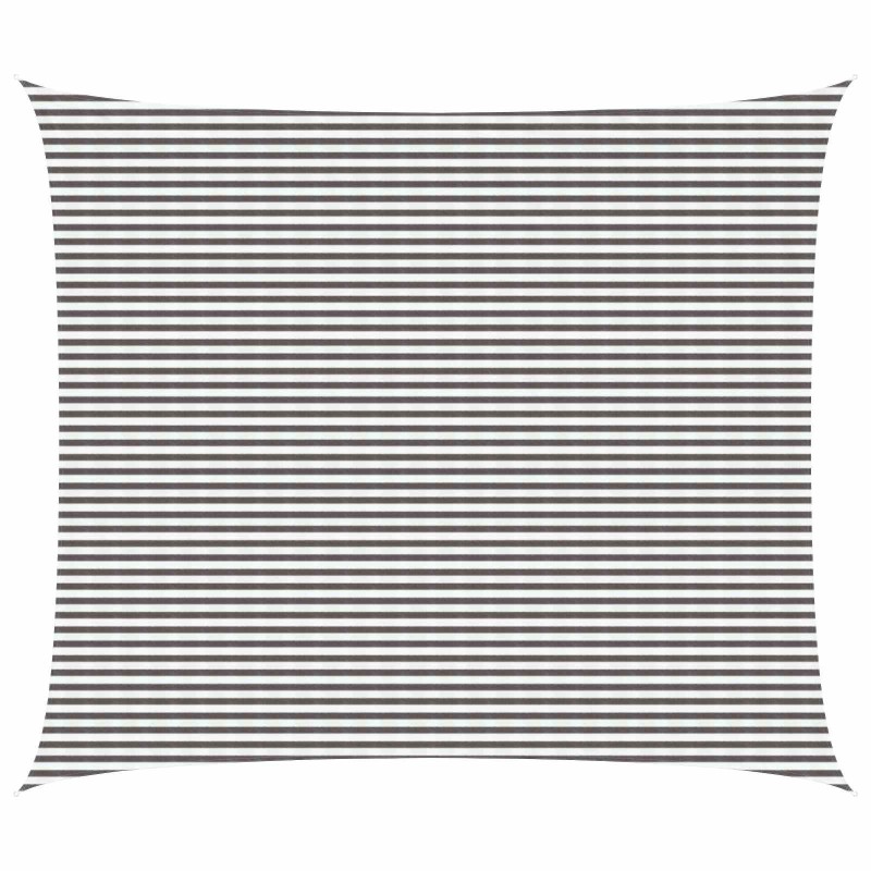 Voile d'ombre Gris clair et blanc 6 x 7 m HDPE 647855647855