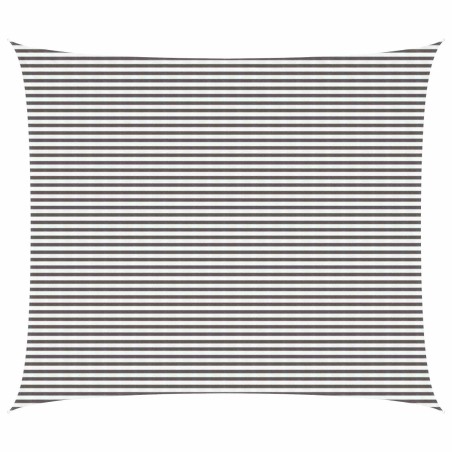 Voile d'ombre Gris clair et blanc 6 x 7 m HDPE 647855647855