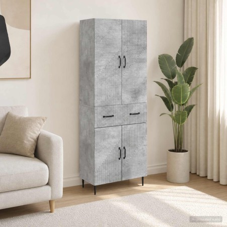 Ensemble de Meubles 2 pcs Gris béton 66 x 34,5 x 89,5 cm 647869647869