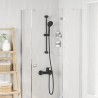Ensemble de Système de Douche Noir 70 cm Acier inoxydable 647870647870