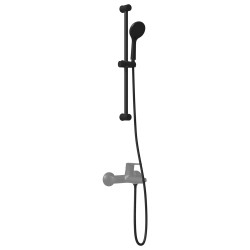 Ensemble de Système de Douche Noir 70 cm Acier inoxydable 647870647870