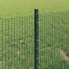 Clôture en fil soudé avec poteaux 10 x 0,4 m Vert Maille 647887647887