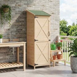 Abri de jardin avec toit Naturel 59,5 x 56 x 176,5 cm 647897647897