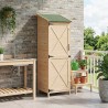 Abri de jardin avec toit Naturel 59,5 x 56 x 176,5 cm 647897647897