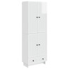 Ensemble de Meubles 2 pcs Blanc brillant 66 x 34,5 x 95 cm 647901647901