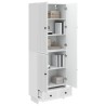 Ensemble de Meubles 2 pcs Blanc brillant 66 x 34,5 x 95 cm 647901647901