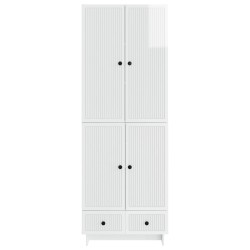 Ensemble de Meubles 2 pcs Blanc brillant 66 x 34,5 x 95 cm 647901647901