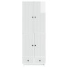 Ensemble de Meubles 2 pcs Blanc brillant 66 x 34,5 x 95 cm 647901647901