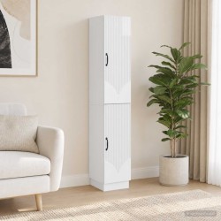 Ensemble de Meubles 2 pcs Blanc brillant Bois d'ingénierie 647906647906