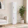 Ensemble de Meubles 2 pcs Blanc brillant Bois d'ingénierie 647906647906