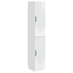 Ensemble de Meubles 2 pcs Blanc brillant Bois d'ingénierie 647906647906