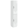 Ensemble de Meubles 2 pcs Blanc brillant Bois d'ingénierie 647906647906