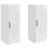 Ensemble de Meubles 2 pcs Blanc brillant Bois d'ingénierie 647906647906