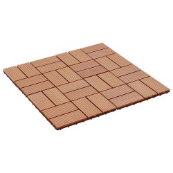 Carreau de terrasse 22 pcs Teck 30 x 30 cm WPC 647910647910