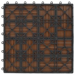 Carreau de terrasse 22 pcs Teck 30 x 30 cm WPC 647910647910