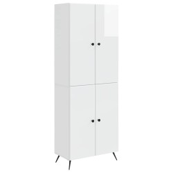 Ensemble de Meubles 2 pcs Blanc brillant Bois d'ingénierie 647912647912