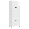 Ensemble de Meubles 2 pcs Blanc brillant Bois d'ingénierie 647912647912