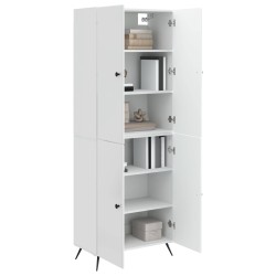 Ensemble de Meubles 2 pcs Blanc brillant Bois d'ingénierie 647912647912
