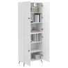 Ensemble de Meubles 2 pcs Blanc brillant Bois d'ingénierie 647912647912