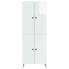 Ensemble de Meubles 2 pcs Blanc brillant Bois d'ingénierie 647912647912