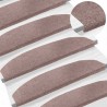 Tapis d'escalier auto-adhésifs 15 pcs Beige 80 x 24,5 x 3,5 cm 647920647920