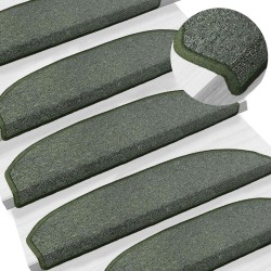 Tapis d'escalier auto-adhésifs 15 pcs Vert foncé 647924647924