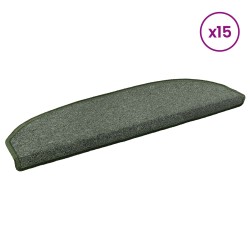 Tapis d'escalier auto-adhésifs 15 pcs Vert foncé 647924647924
