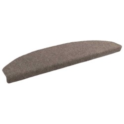 Tapis d'escalier auto-adhésifs 15 pcs Café 80 x 24,5 x 3,5 cm 647926647926