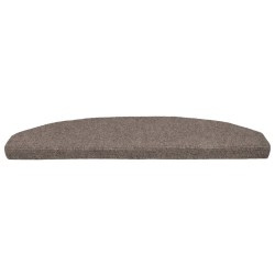 Tapis d'escalier auto-adhésifs 15 pcs Café 80 x 24,5 x 3,5 cm 647926647926