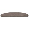 Tapis d'escalier auto-adhésifs 15 pcs Café 80 x 24,5 x 3,5 cm 647926647926