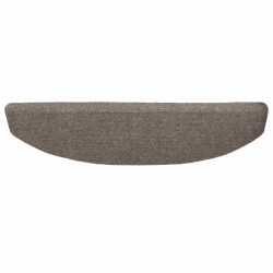 Tapis d'escalier auto-adhésifs 15 pcs Café 80 x 24,5 x 3,5 cm 647926647926