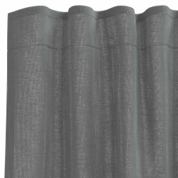 Rideaux en voile à œillets 2 pcs gris foncé 647929647929