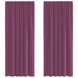 Rideaux en voile à œillets (2 pcs) violets 647930647930
