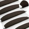 Tapis d'escalier auto-adhésifs 15 pcs Marron foncé 647932647932