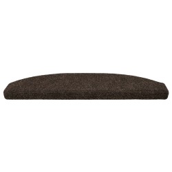 Tapis d'escalier auto-adhésifs 15 pcs Marron foncé 647932647932