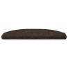 Tapis d'escalier auto-adhésifs 15 pcs Marron foncé 647932647932