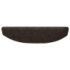 Tapis d'escalier auto-adhésifs 15 pcs Marron foncé 647932647932