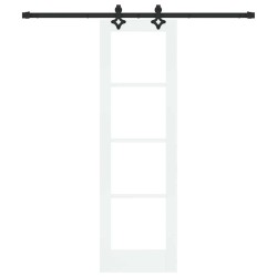 Porte coulissante ORKDAL Blanc et Noir 61 x 198,5 cm 647936647936
