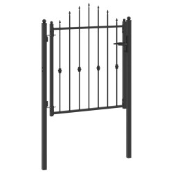 Porte de Clôture HORST 100 x 100 cm métal Noir Verrouillable 647947647947