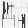 Porte de Clôture HORST 100 x 100 cm métal Noir Verrouillable 647947647947
