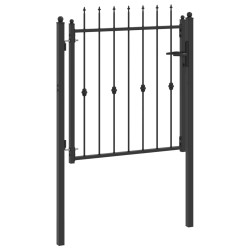 Porte de Clôture HORST 100 x 100 cm métal Noir Verrouillable 647949647949