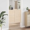 Portes battantes Naturel 100 x 50 cm Bois de pin massif 647950647950