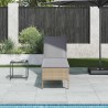 Transat avec coussin beige 55x200x44cm résine tressée 647952647952