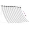Auvent Anthracite et blanc 250 x 150 cm 647959647959